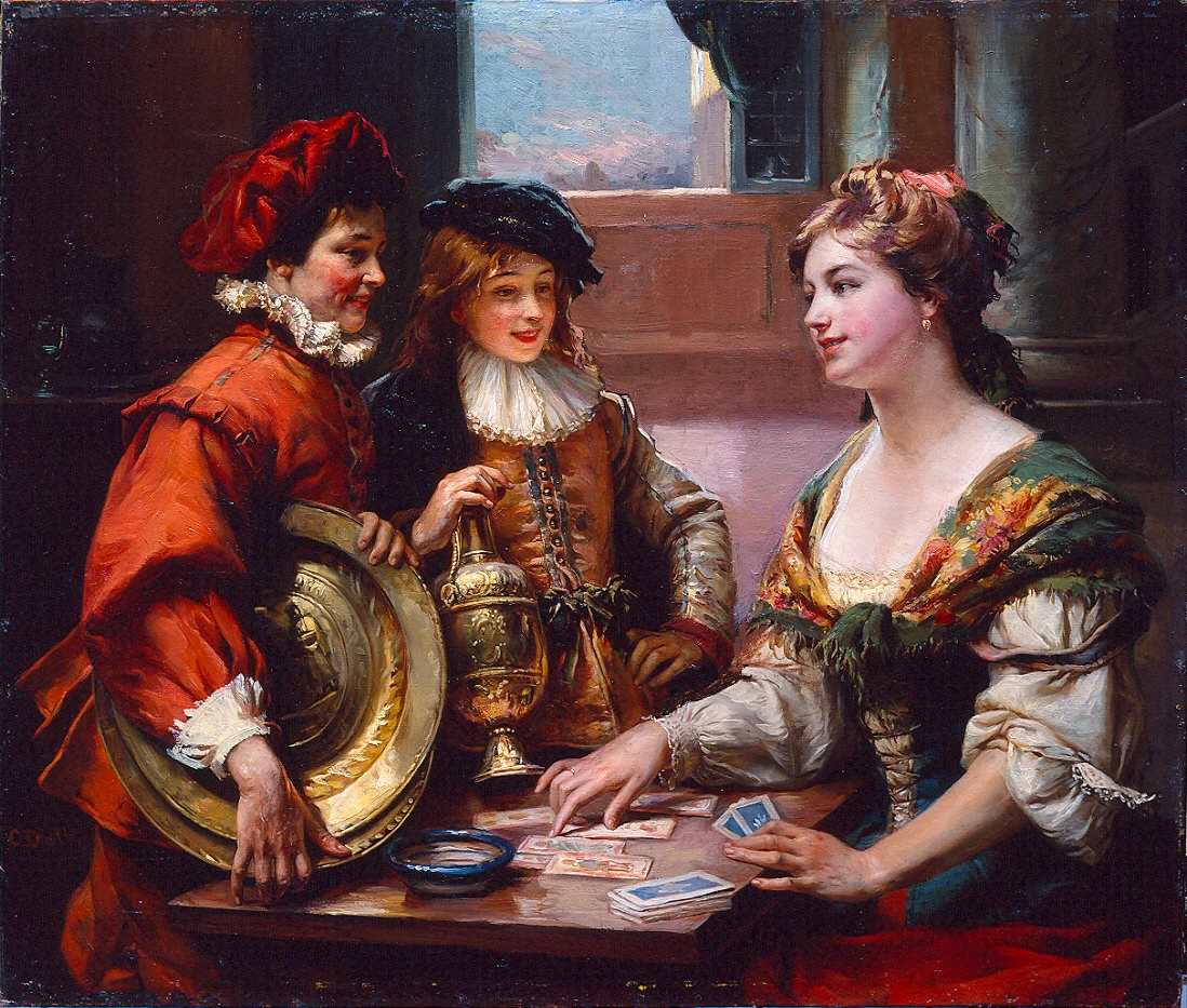 Cesare Detti - L'indovina, Galleria Nazionale di Parma